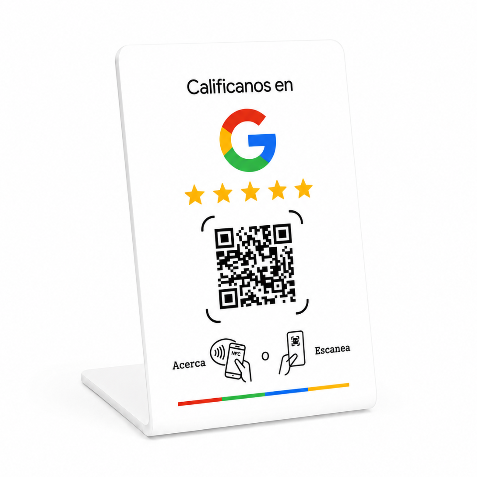 Sensor NFC + QR Google Maps Blanco