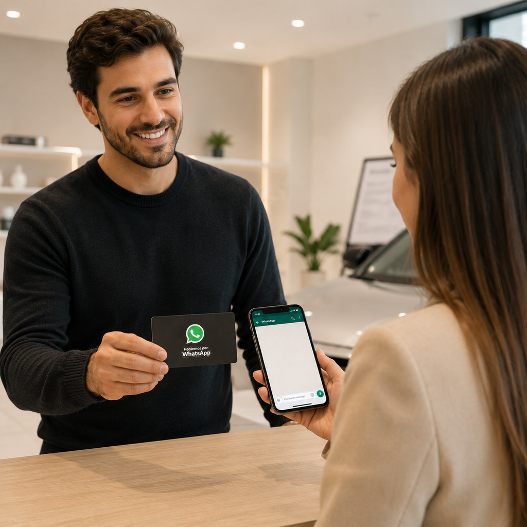 3 Tarjetas NFC Contacto WhatsApp