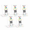 Pack x5 Sensores NFC + QR Google Maps Blancos