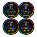 Sensor NFC Google Maps Sticker Negro x 4 Unidades