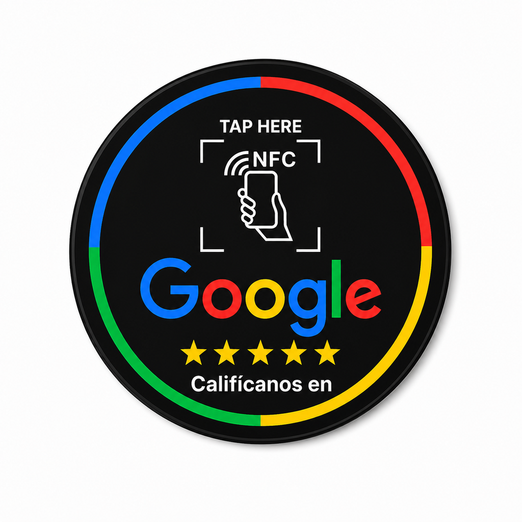 Sensor NFC Google Maps Sticker Negro